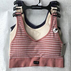 Lucky Brand Comfort Bras LVD47952X Multicolor Size : 1XL  3 Set MSRP : $84